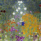 Gustav Klimt Famous Paintings - Flower Garden, 1905-07